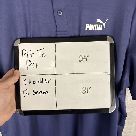 PUMA Essentials All In Men's Polo Shirt Size XL Blue Crystal NWT - Picture 6 of 6